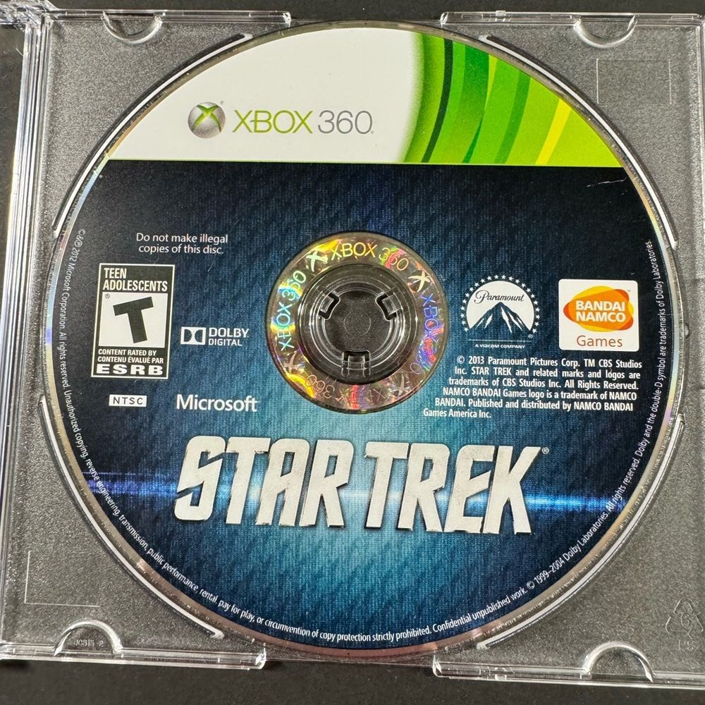 Star Trek (Microsoft Xbox 360, 2013) Game Disc Only